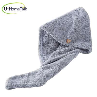 U-HomeTalk UT-MF095 100% Bamboo Charcoal Fibre Fiber Baby Hair Bath Towel