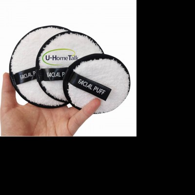 U-hometalk A Set Of 3pcs Per Pack Of Magic Lazy Makeup Remover Reusable Microfibre Cloth Pads